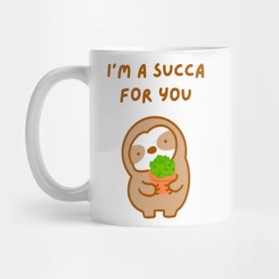 I’m A Succa For You Succulent Sloth Mug